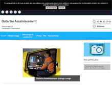 Tablet Screenshot of dutartre-assainissement.com
